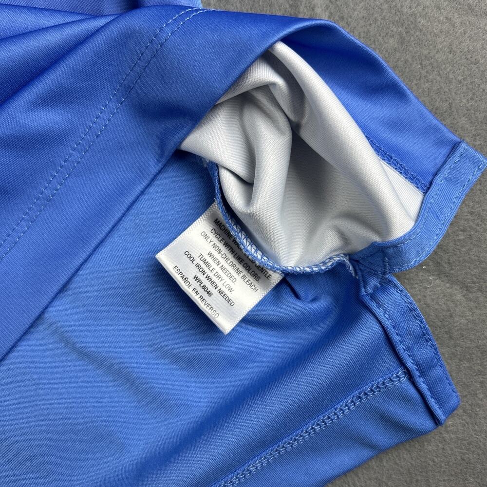 Greg Norman For Tasso Elba Men's Shirt Short Sleeve Golf Blue Size Medium Water - Picture 7 of 9